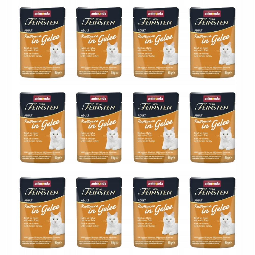 Wet cat food ANIMONDA Vom Feinsten Raffinesse chicken turkey 12x85g