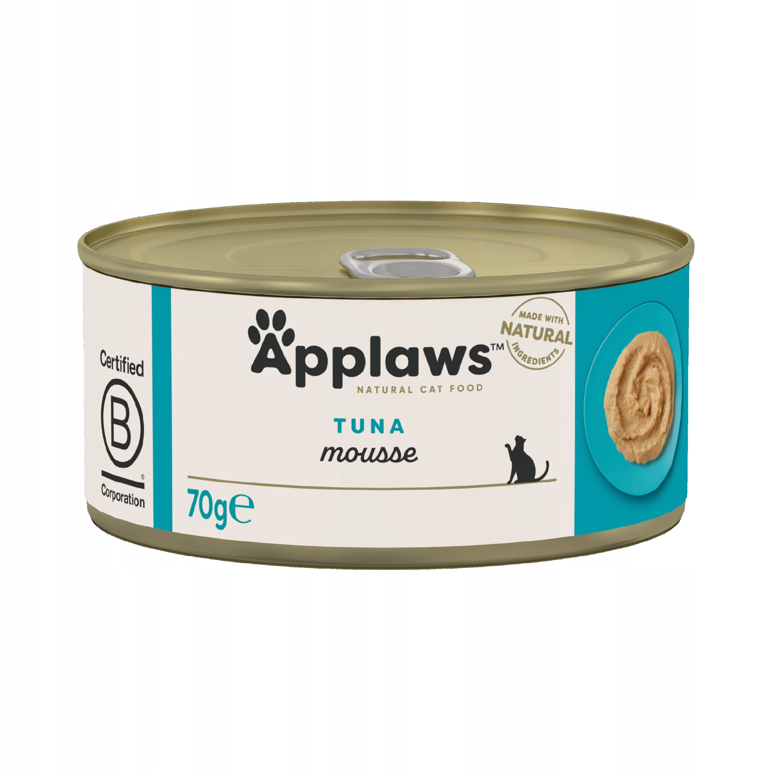 Wet cat food APPLAWS Cat Mousse Tuna Mousse can 70g