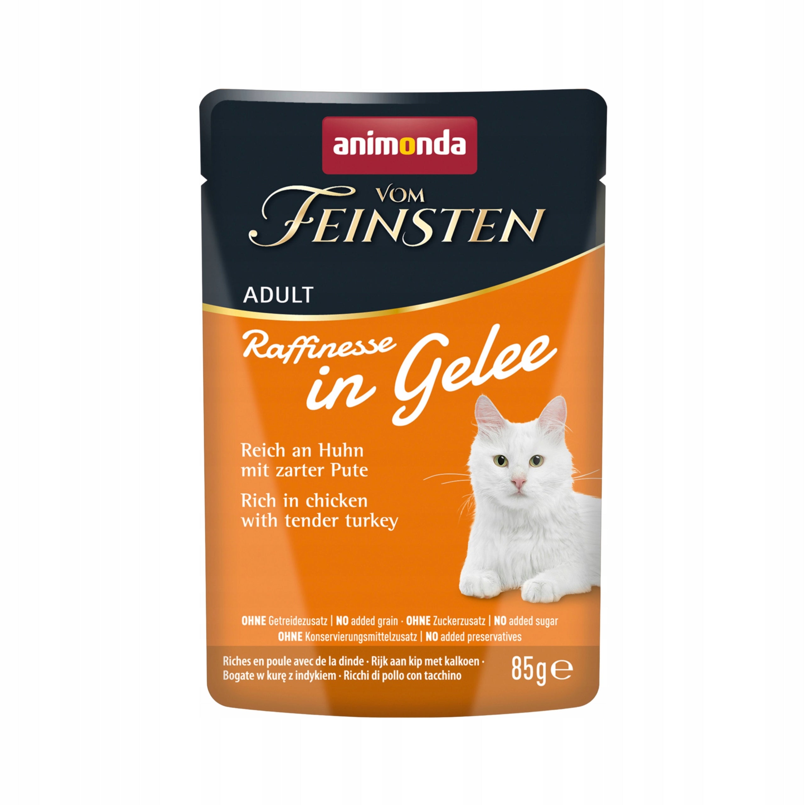 Wet cat food Animonda sachet 85 g mix 5 flavors set of 24 pcs. Manufacturer code 5904703668213