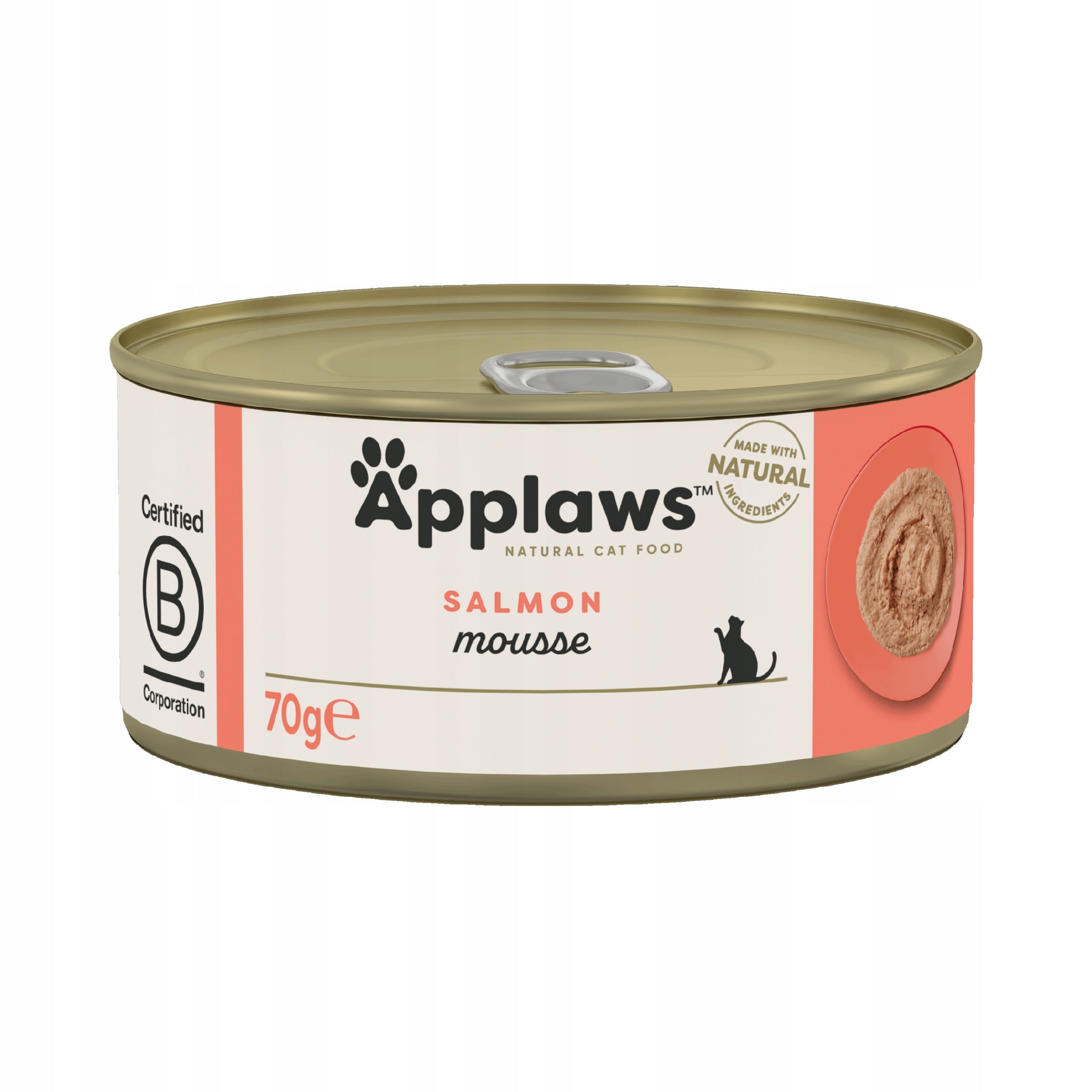 Wet cat food Applaws Cat Mousse Salmon Mousse can 70g
