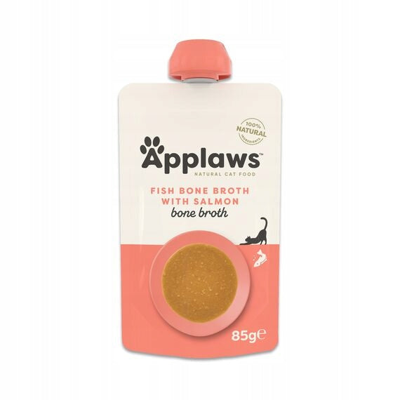 Wet cat food Applaws Fish bone broth with salmon 85 g