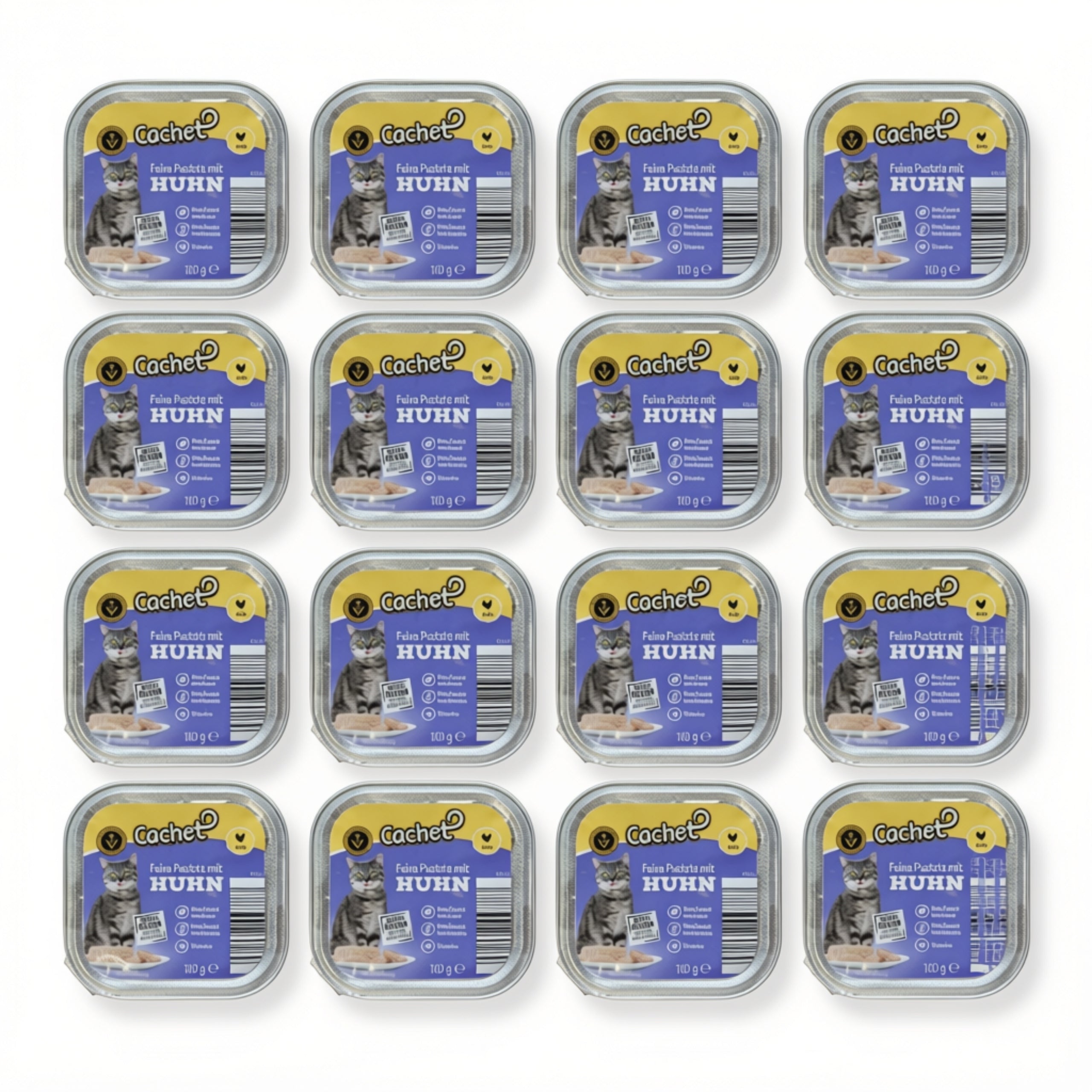 Wet cat food Cachet pate tray with chicken 100g Brand Cachet