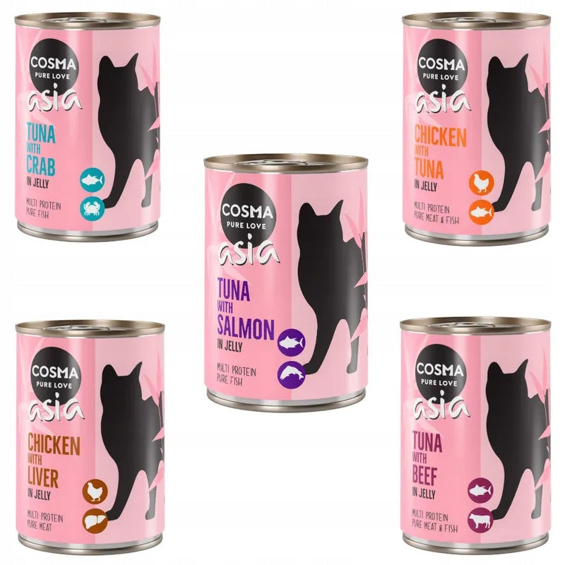 Wet cat food Cosma Asia mix 6 x 400 g