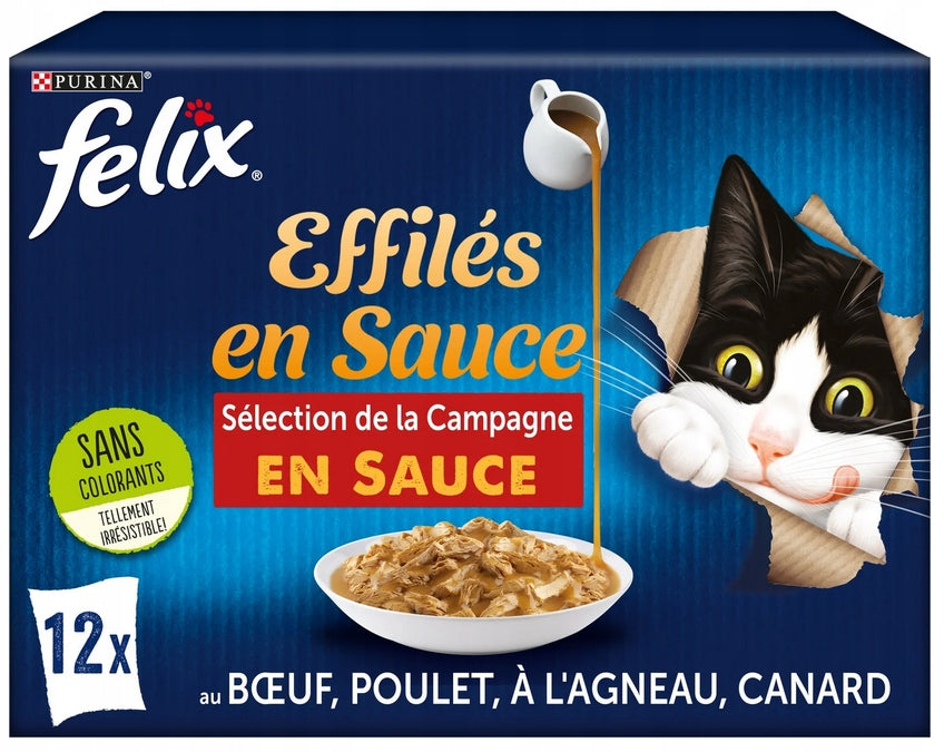 Wet cat food Felix Effiles in sauce 12 x 85 g