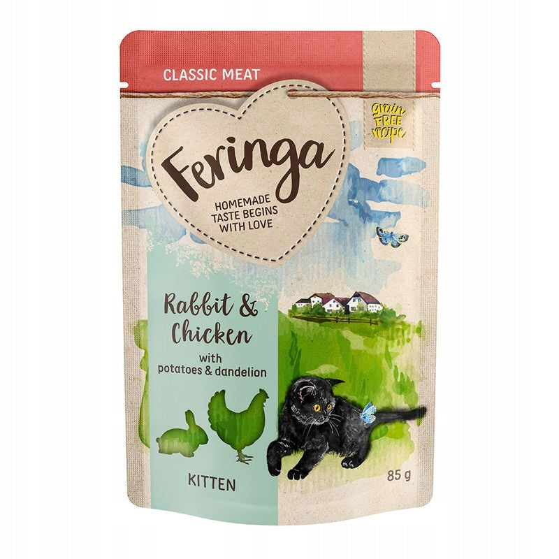 Wet cat food Feringa kitten mix of flavors 12 x 85 g Brand Feringa