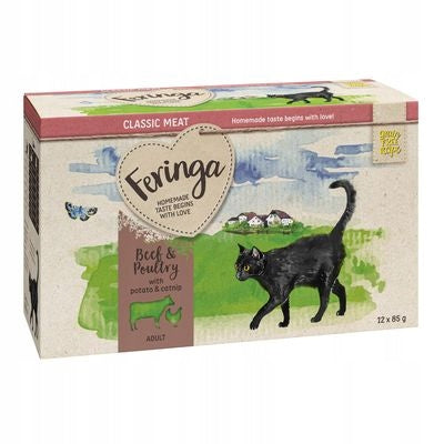 Wet cat food Feringa mix of flavors 12 x 85 g