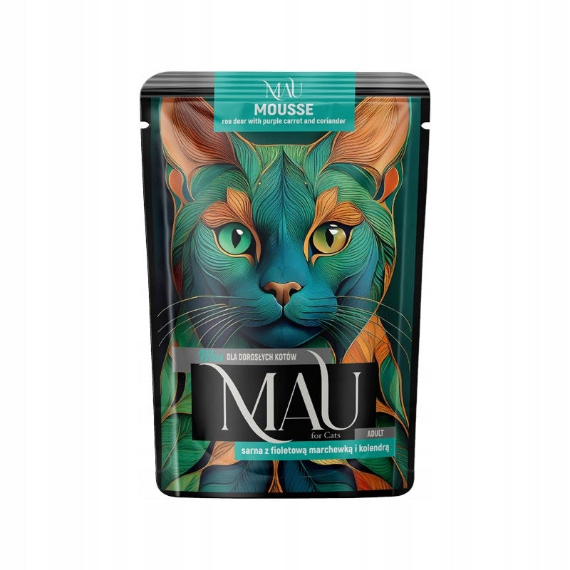 Wet cat food MAU mix of flavors 6x85g sachets Brand MAU