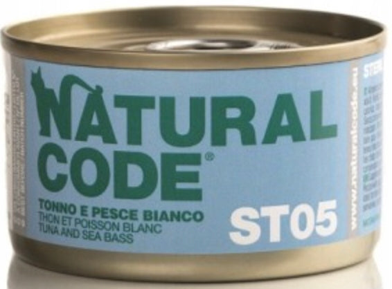 Wet cat food Natural Code Sterilized ST05 - TUNA SEA PERCH 85g