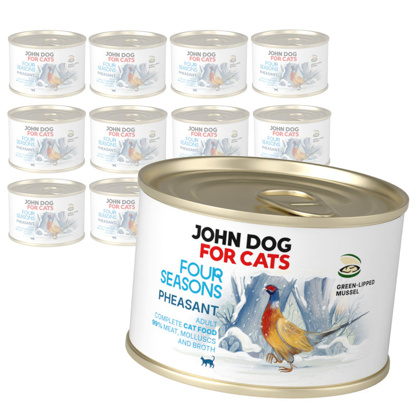 Wet cat food Pheasant Four Seasons John Dog for Cats 185g Brand John Dog for Cats