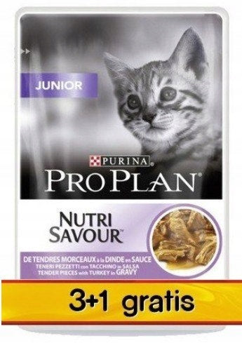 Wet cat food Pro Plan grain-free turkey sachet 85 g x 4 pcs. Brand PRO PLAN