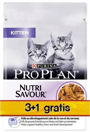 Wet cat food Pro Plan grain-free turkey sachet 85 g x 4 pcs.