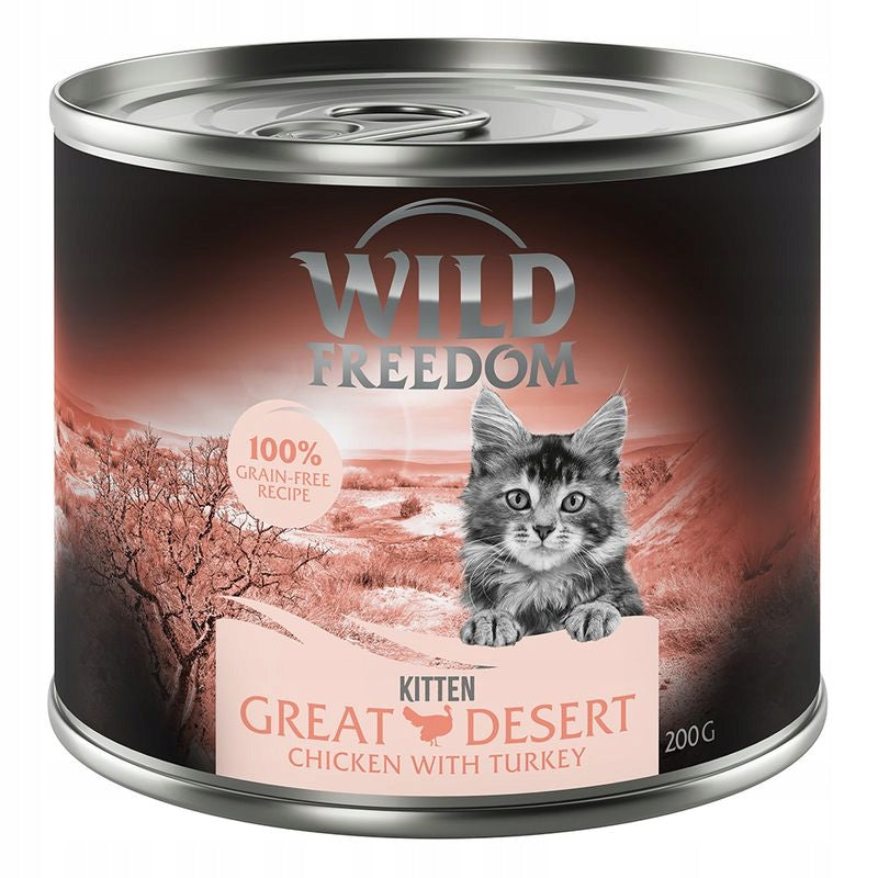 Wet cat food Wild Freedom Kitten 200g mix of flavors 6x 200g 1,2 kg Manufacturer code 8807012 mokra karma dla kociąt / kotów