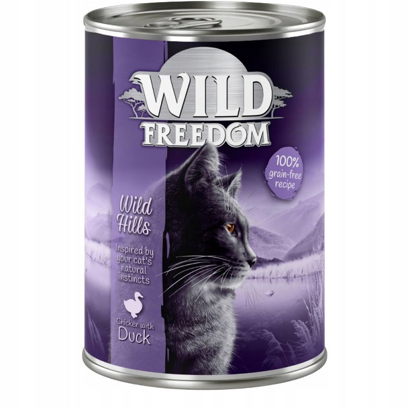 Wet cat food Wild Freedom chicken with duck can 400g
