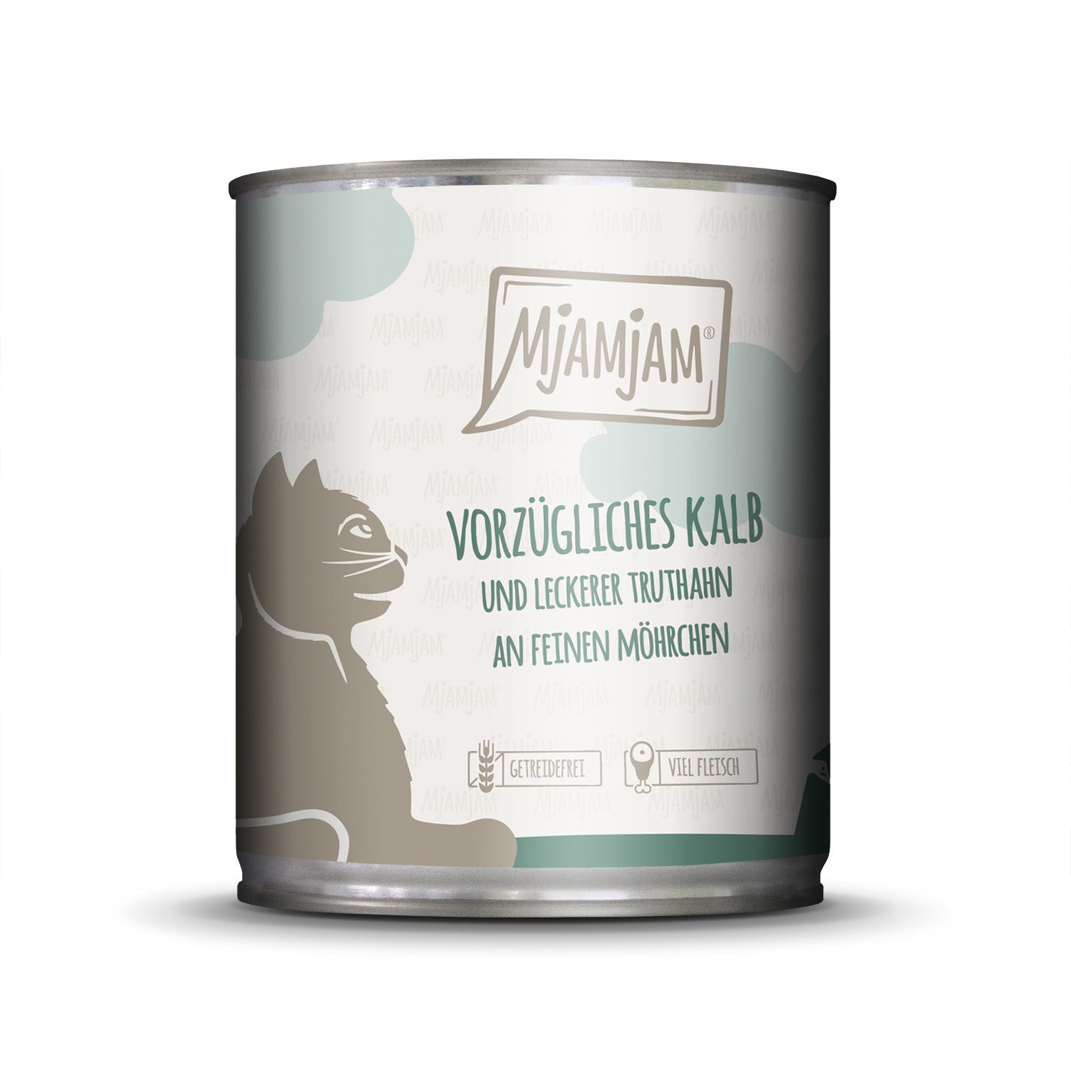 Wet cat food veal turkey without grains MjAMjAM 800 g