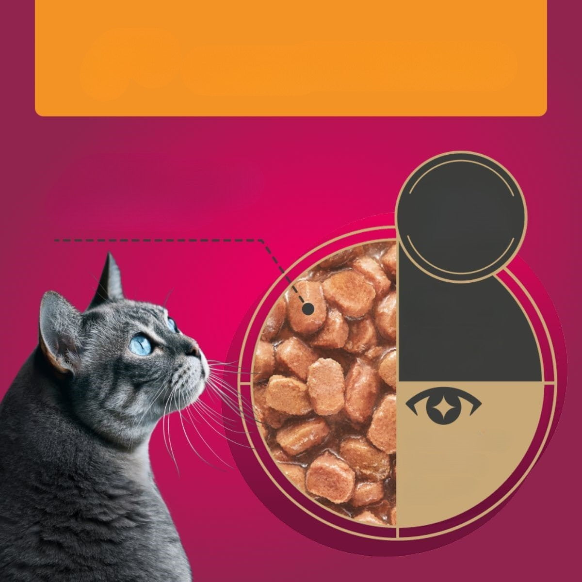Wet cat food with liver in a delicate sauce 85g My Love Sachet Packaging status original