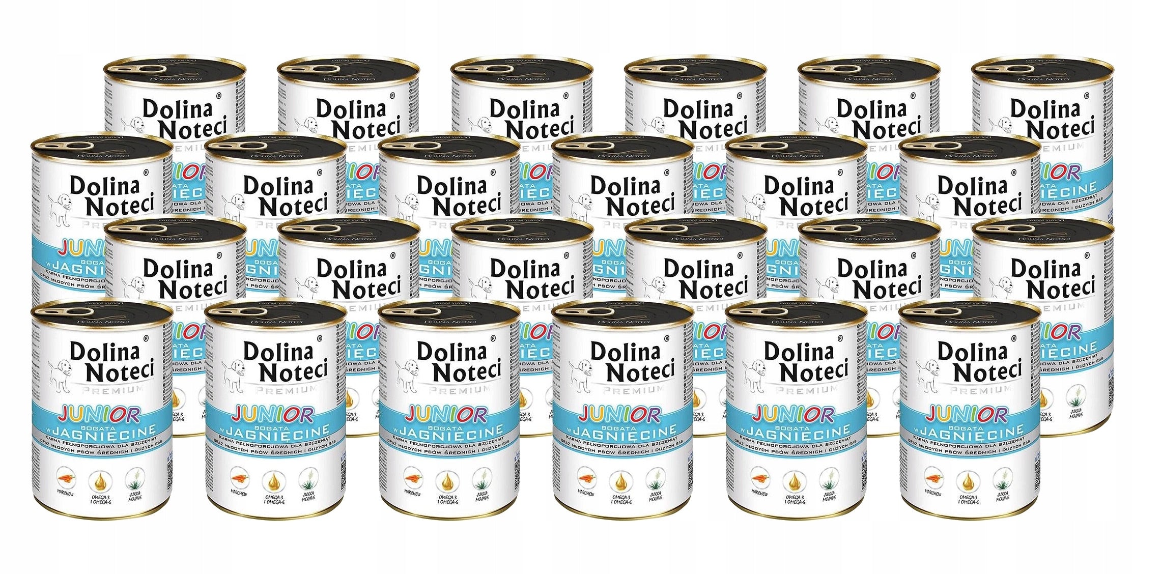 Wet dog food DOLINA NOTECI PREMIUM JUNIOR LAMB 24x400