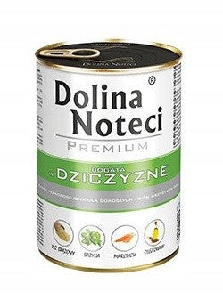 Wet dog food Dolina Noteci Premium MIX of flavors 20x400g Manufacturer code MOKRA KARMA DLA PSA DOLINA NOTECI 20 X 400