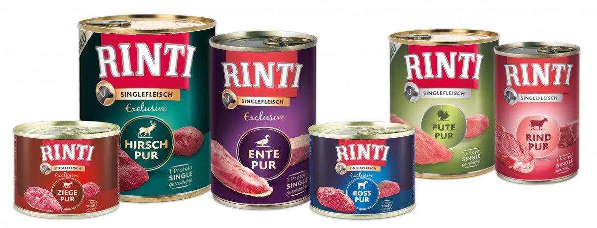 Wet dog food RINTI MONOPROTEIN 400g PURE BEEF Brand Rinti
