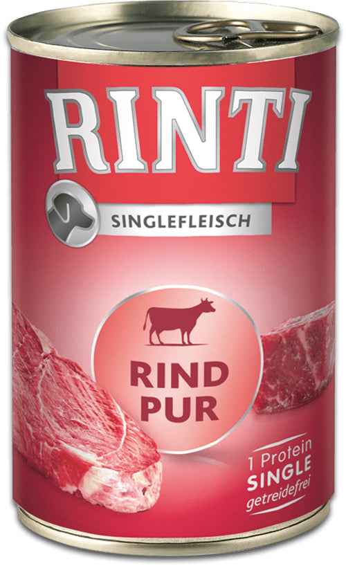 Wet dog food RINTI MONOPROTEIN 400g PURE BEEF