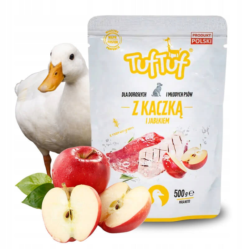 Wet dog food, sachets 20 pcs x 500g, set Tuf Tuf mix of flavours Packaging status original