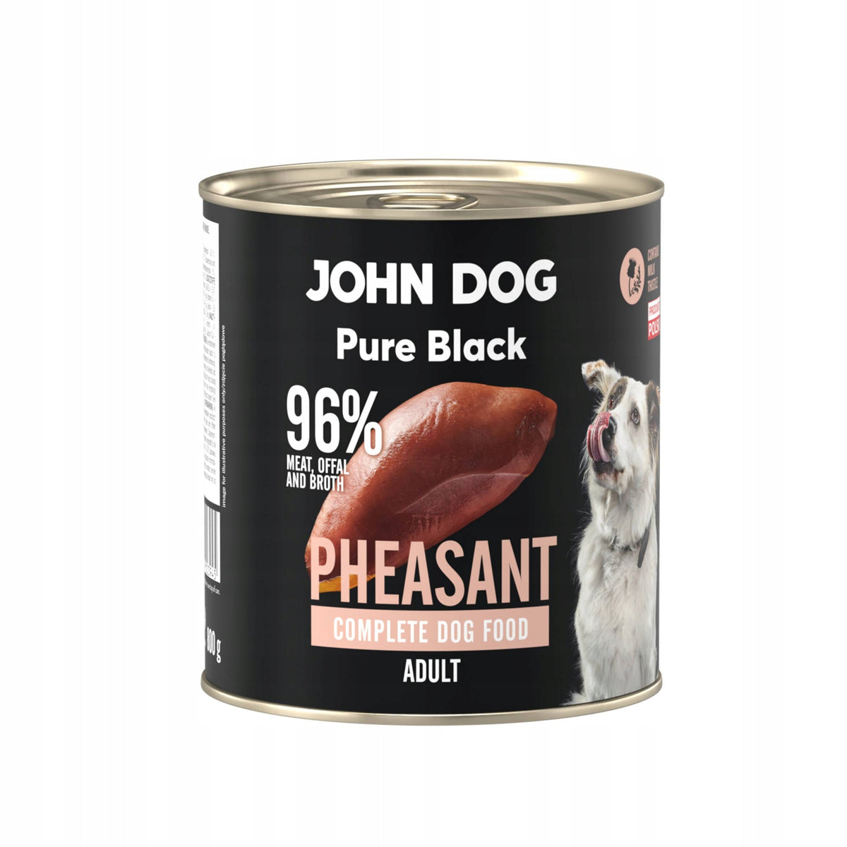 Wet food JOHN DOG Pure Black Pheasant - Pheasant 800g