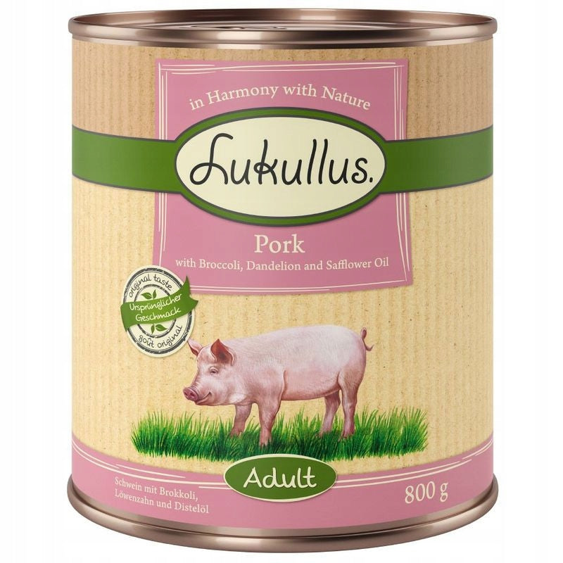 Wet food Lukullus Natural 400g Pork