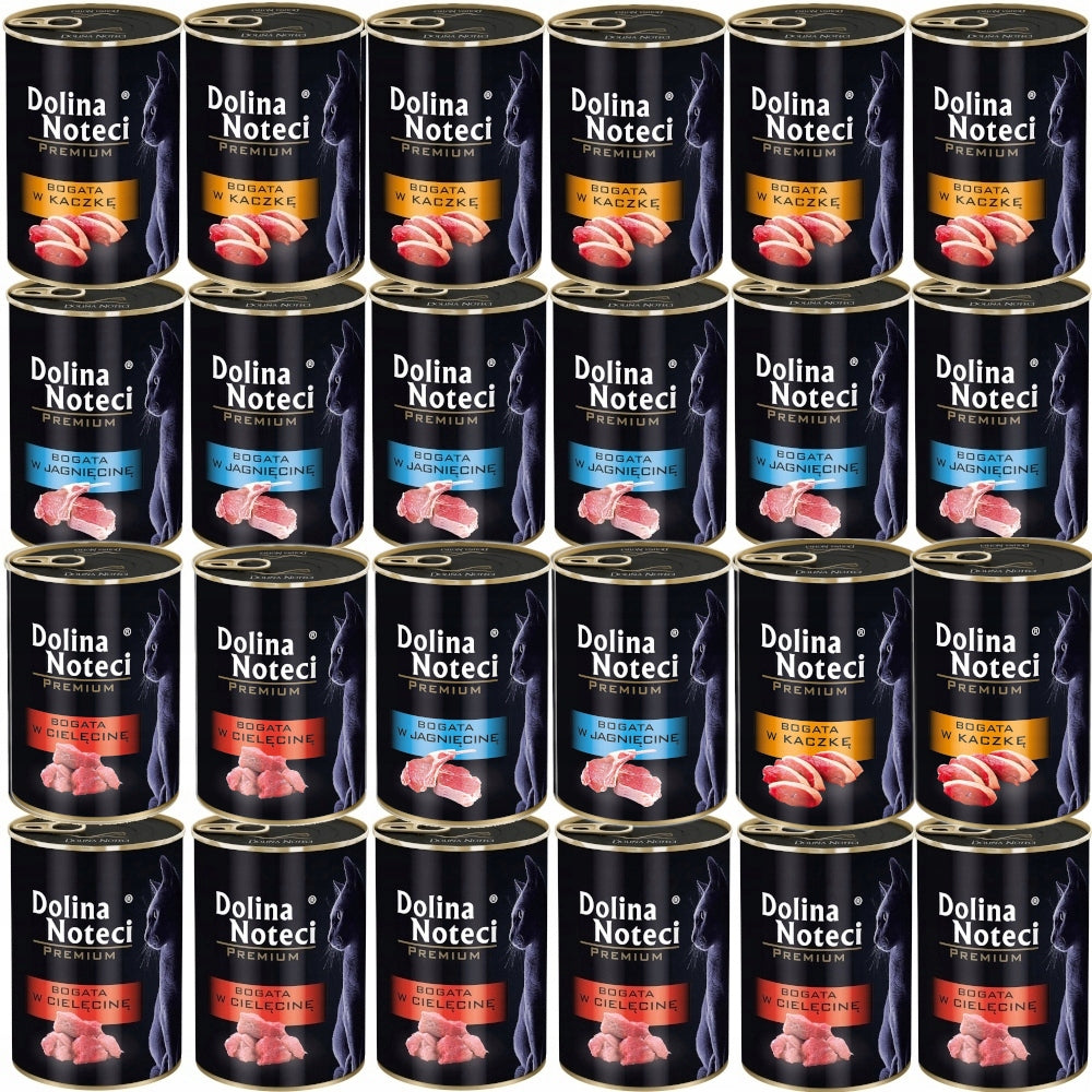 Wet food Mix 3 flavors Dolina Noteci Premium Cat 24x400g