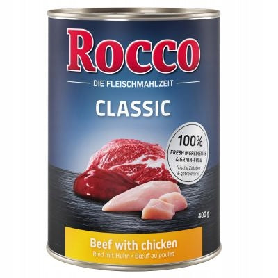 Wet food ROCCO beef chicken 400g