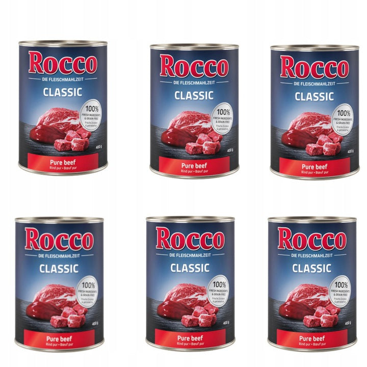 Wet food Rocco Classic 400g pure beef PROMOTION Brand Rocco