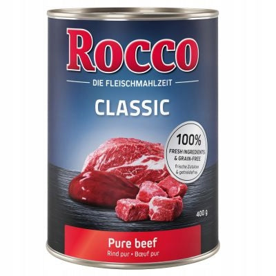 Wet food Rocco Classic 400g pure beef PROMOTION