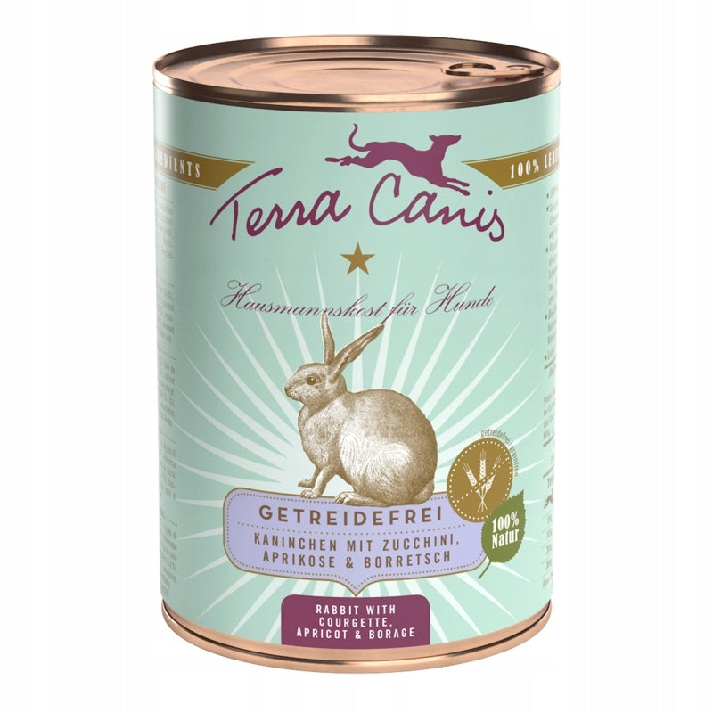 Wet food Terra Canis rabbit 400 g can
