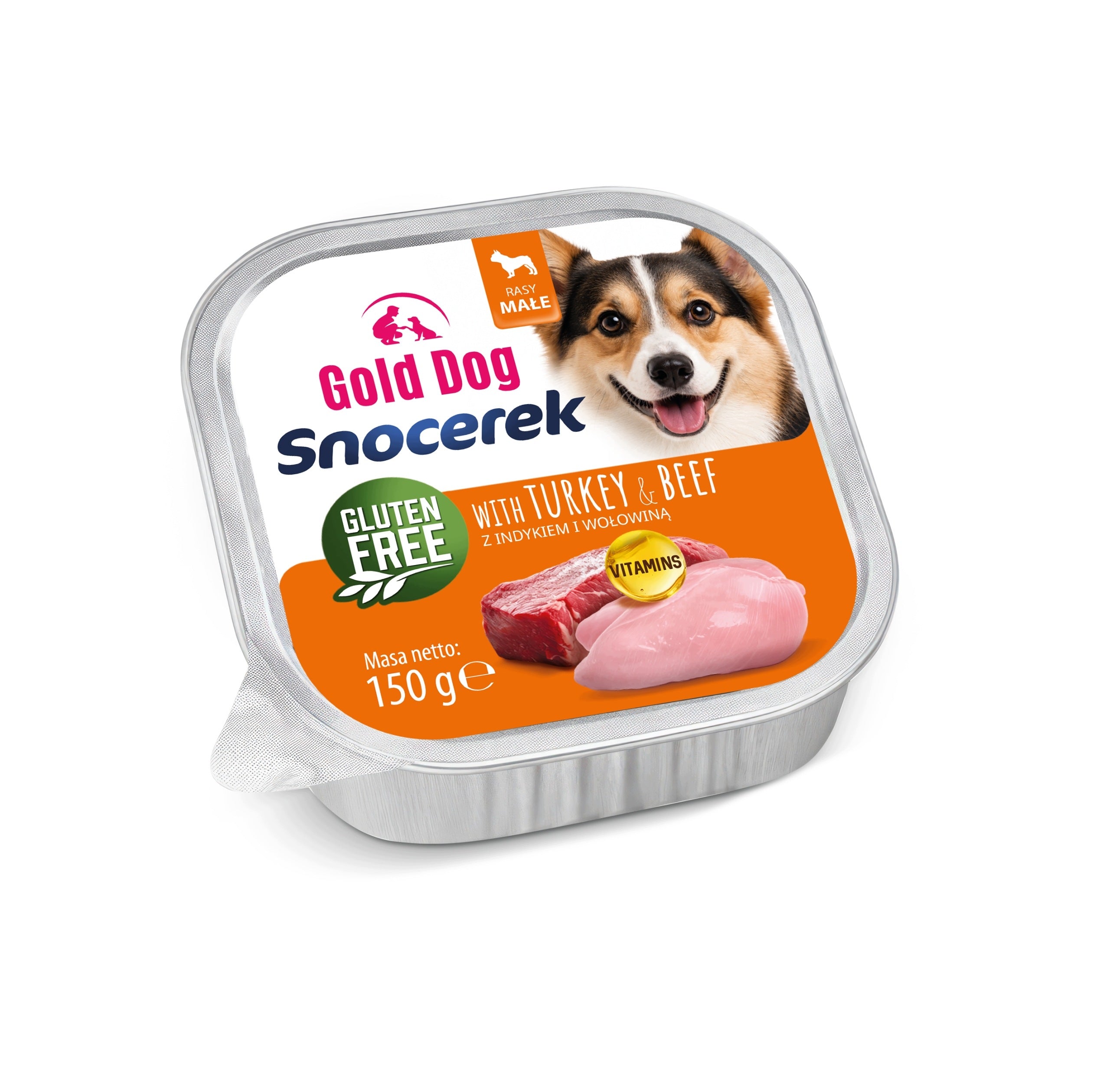 Wet food for dogs Shih tzu Gold Dog Snocerek turkey & beef 150g Manufacturer code 5908010630185