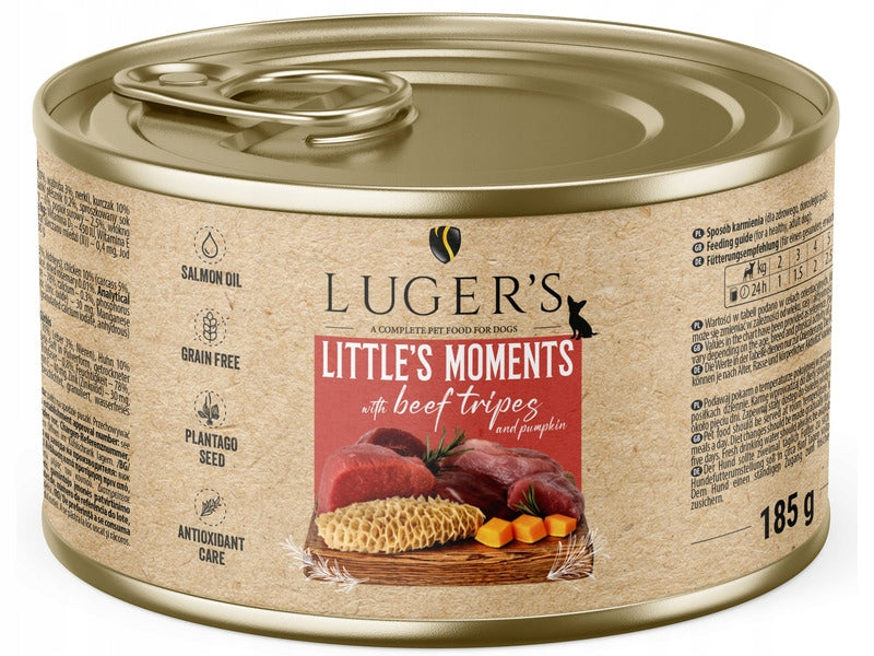 Wet food for small breed dogs Lugers Littles Moments beef stomachs 185g Trade name other