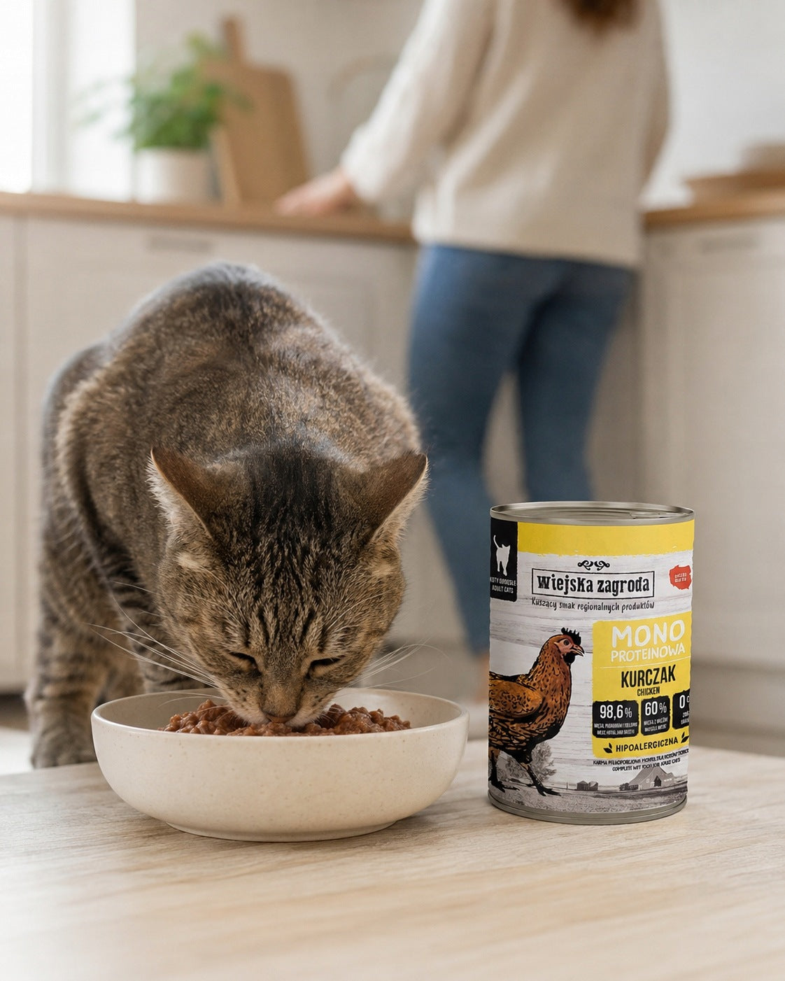 Wet monoprotein cat food Wiejska Zagroda chicken 400g Manufacturer code 5905342297895