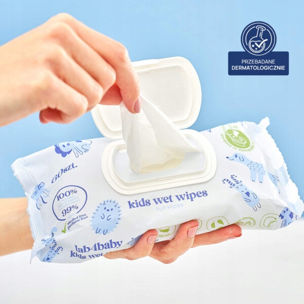 Wet wipes 99% water hypoallergenic H2O lab4baby 2x60pcs Brand lab4Baby