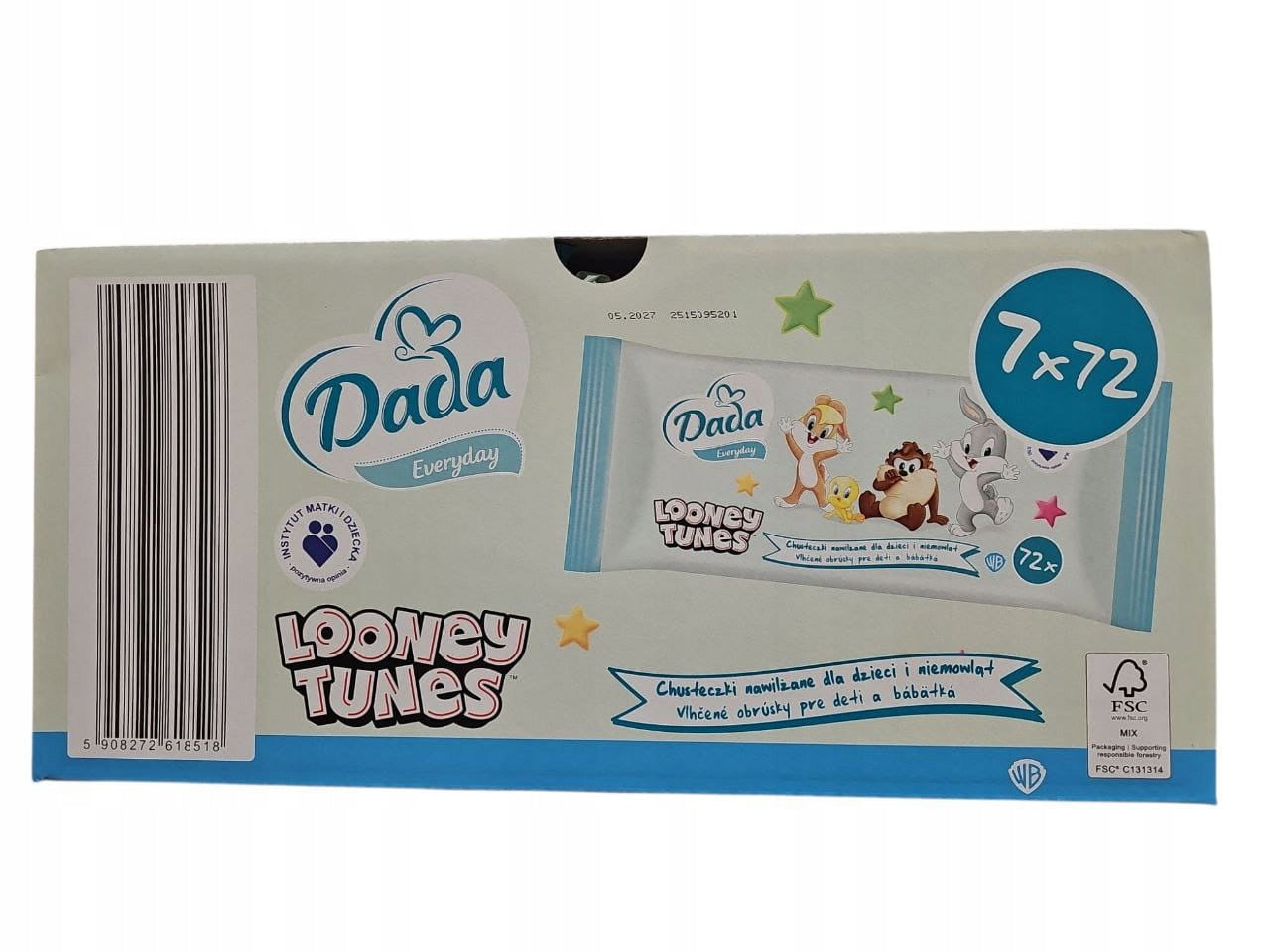 Wet wipes Dada Everyday Mega Paka 14x72 pieces Looney Tunes
