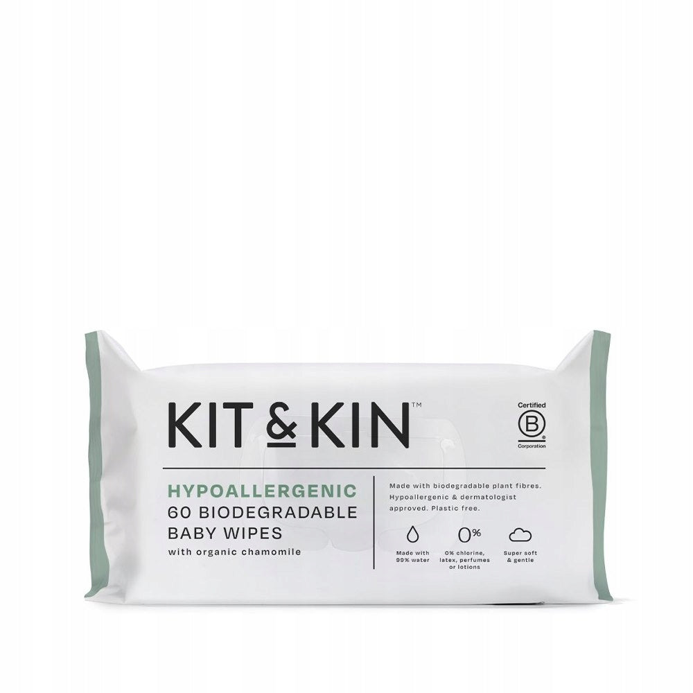 Wet wipes Kit&Kin 60 pieces EKO cotton water for children
