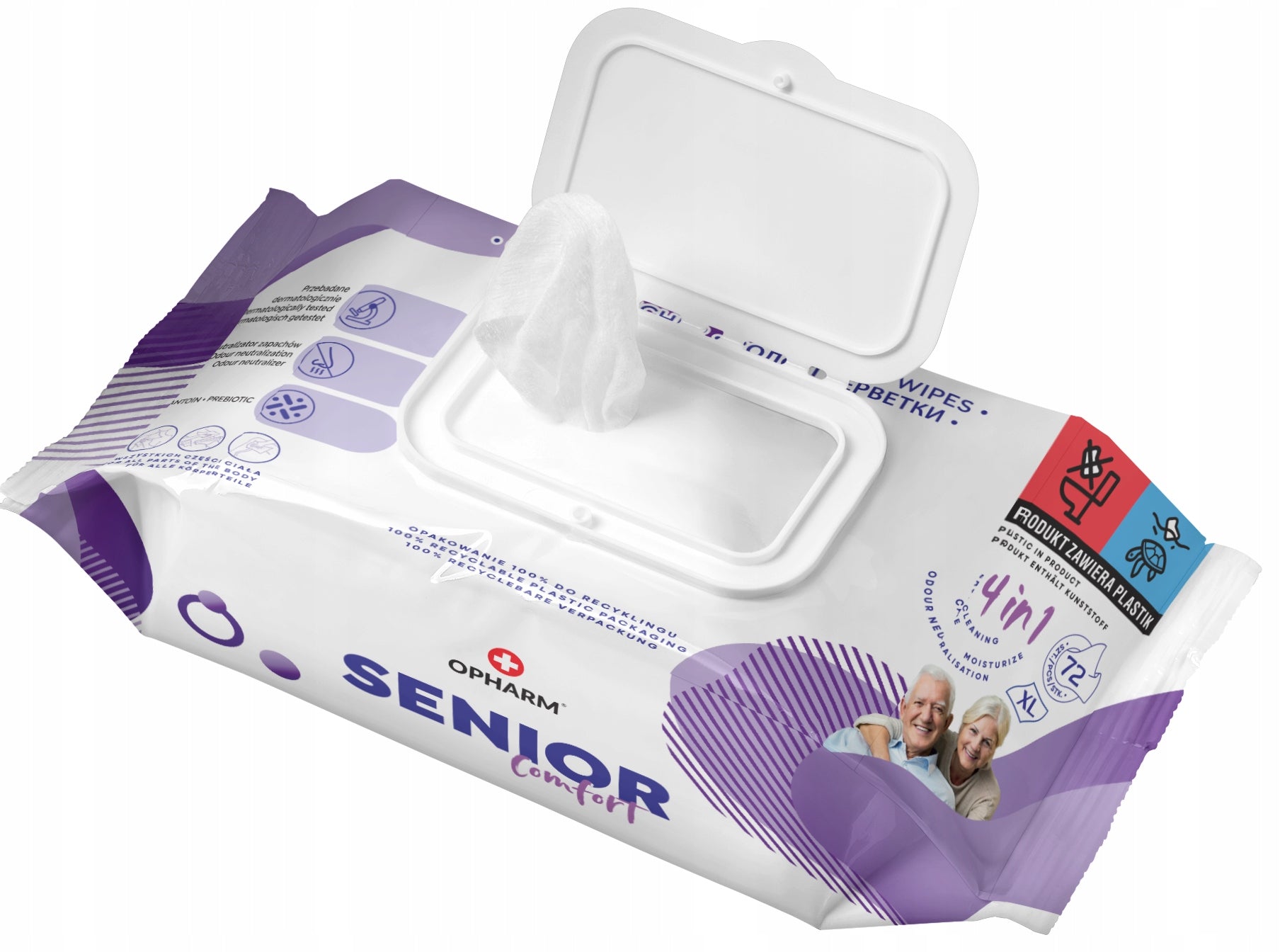 Wet wipes Senior Comfort 72pcs