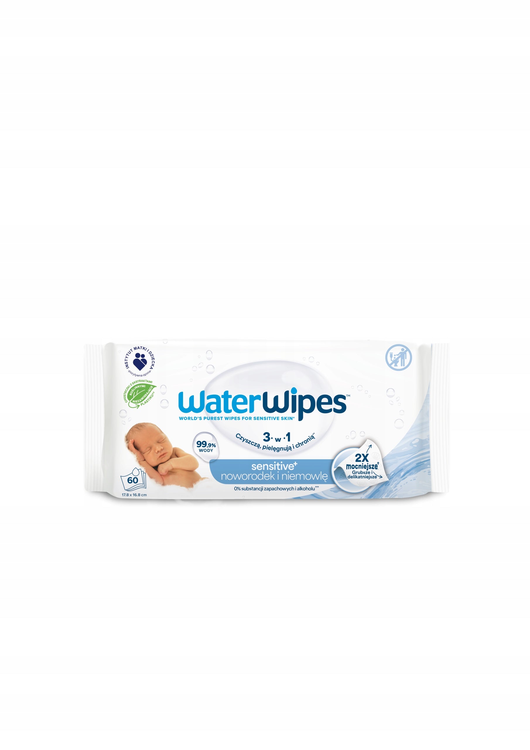 Wet wipes WaterWipes BIO 24 x 60 99,9% water Monthly Stock Medical device no