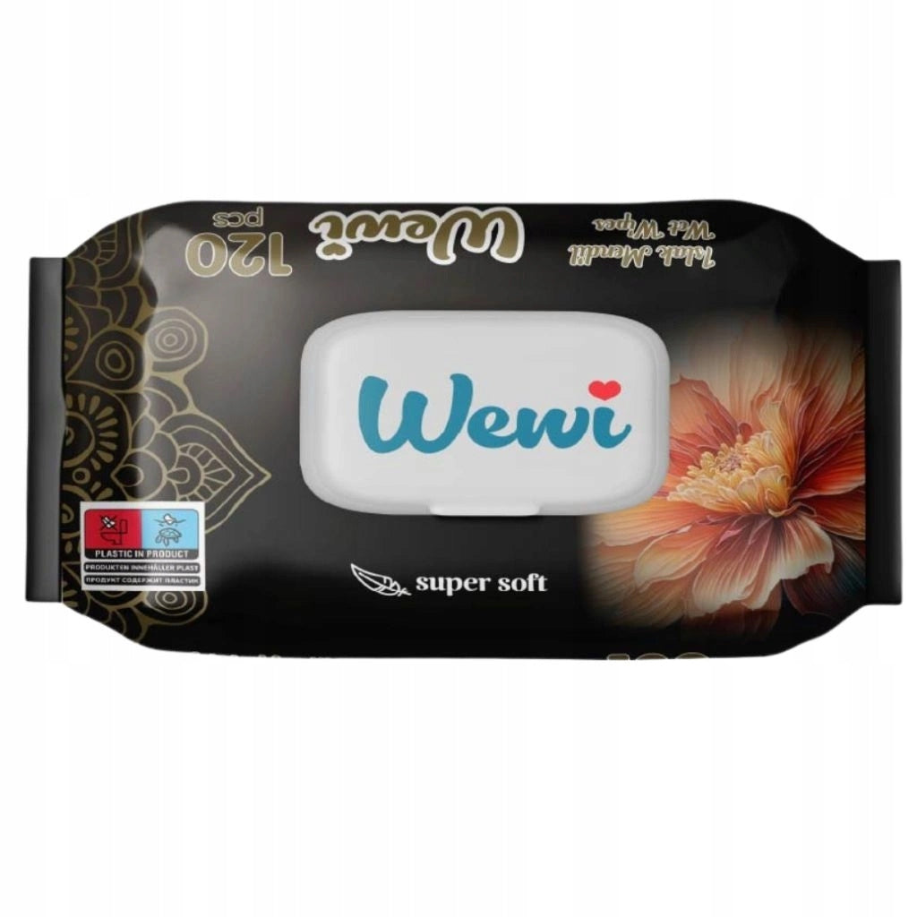 Wet wipes Wewi Flower, Dream Dubai fragrance and Rose 3x120pcs Manufacturer of a medical device ariya imex