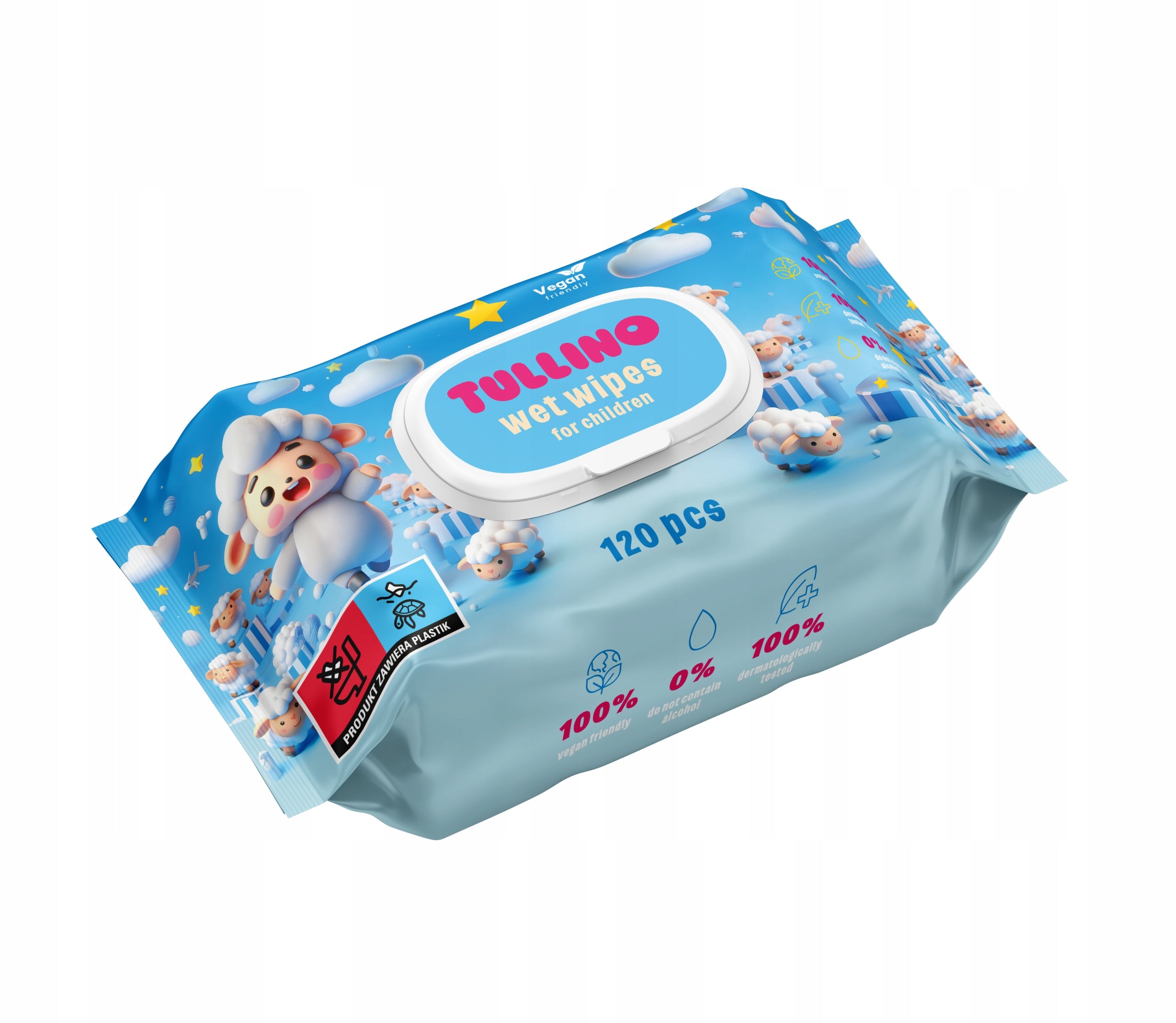 Wet wipes for babies Tullino 120pcs wet wipes for babies baby Packaging status original