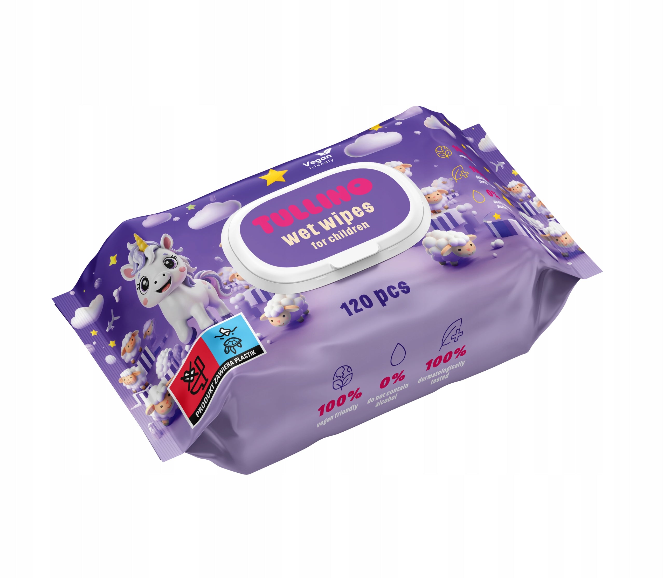 Wet wipes for babies Tullino 120pcs wet wipes for babies baby