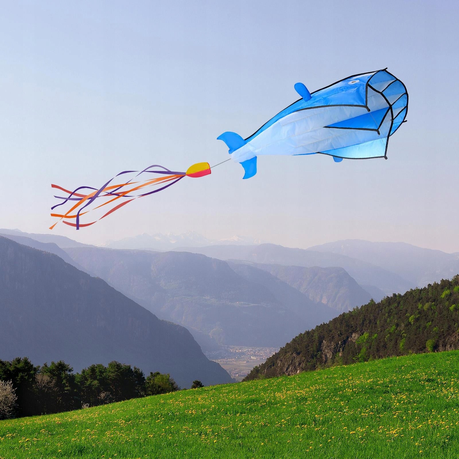 Whale Large Kite Big Creative Gift Animal Outdoor Games and Activities Color multicolor