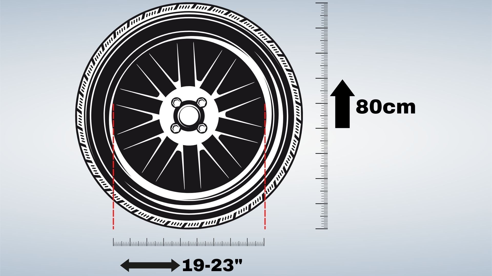 Wheel Covers Tyres Waterproof 19-23 4pcs SOLID LARGE WITH XL HANDLES Manufacturer Wobell