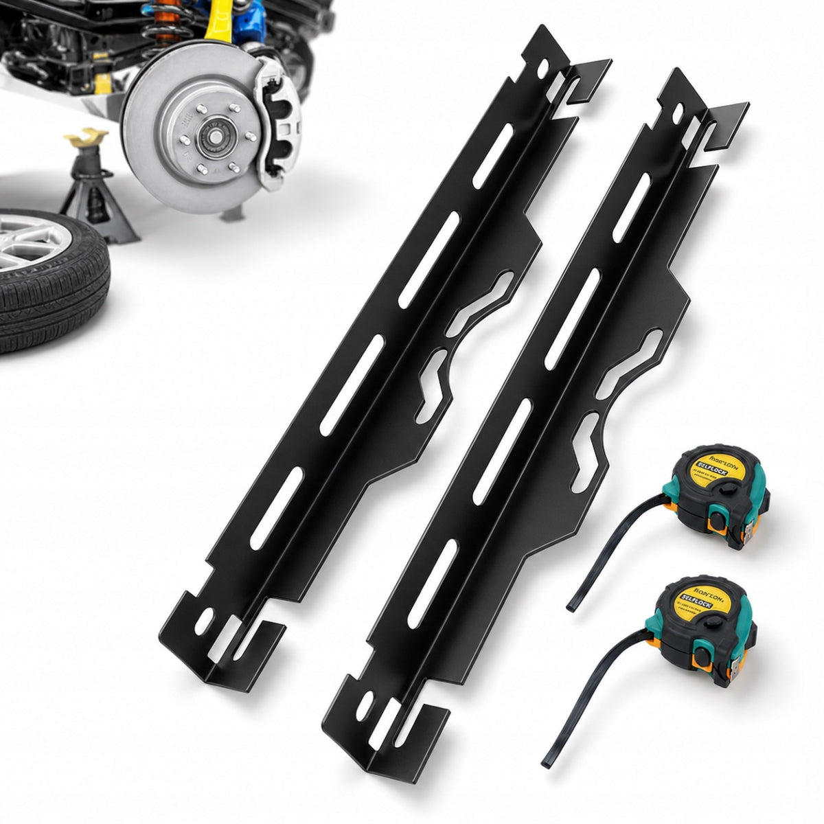 Wheel Geometry Setting Board with Hanging Hole, Black