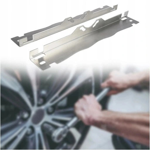 Wheel Geometry Tiles 2pcs Stainless Steel, Convergence Setting, Measuring Brand no brand