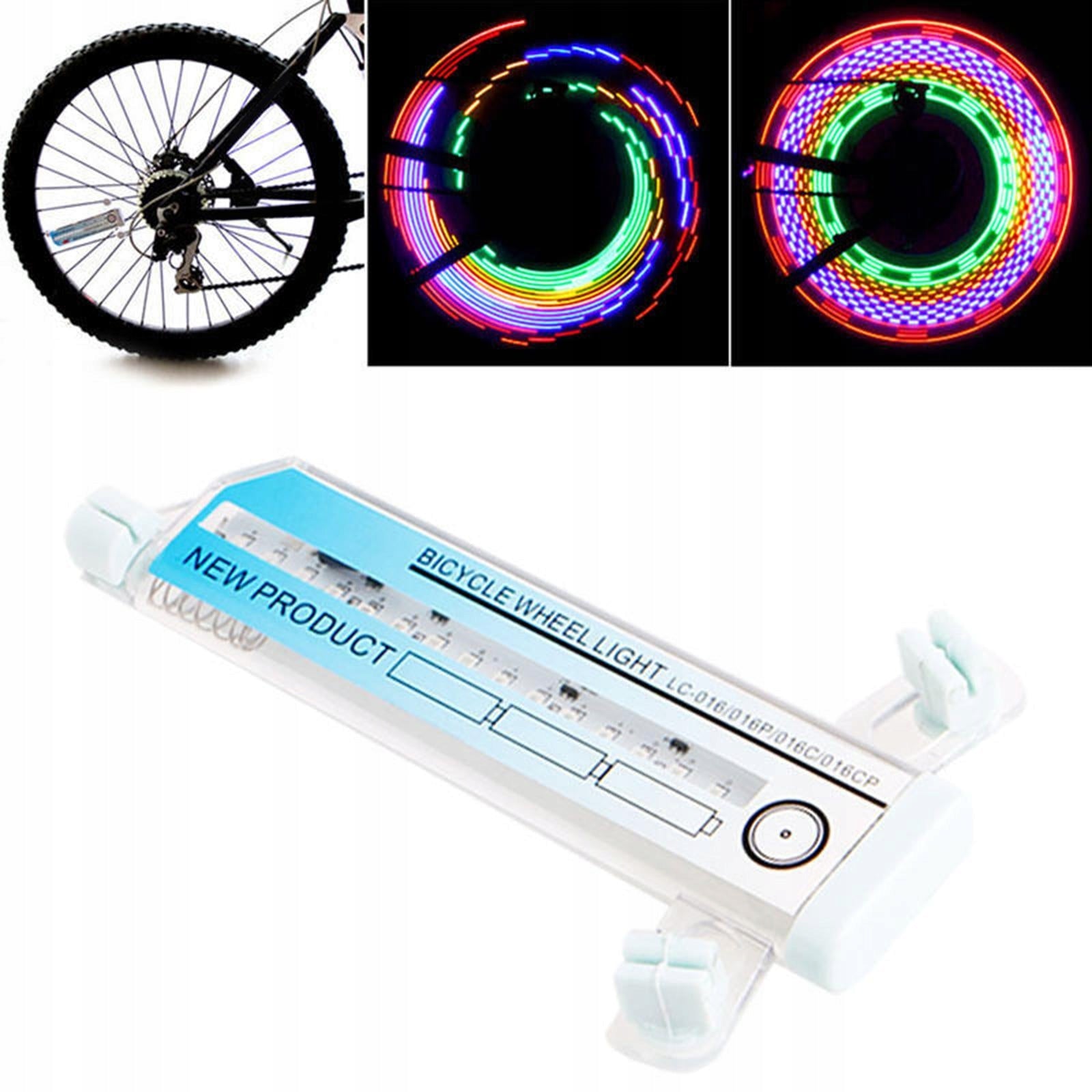 Wheel Lights, Safety Spoke, Waterproof, Easy Installation, Automatic Model color changing Bike Accessory Bicycle tire light