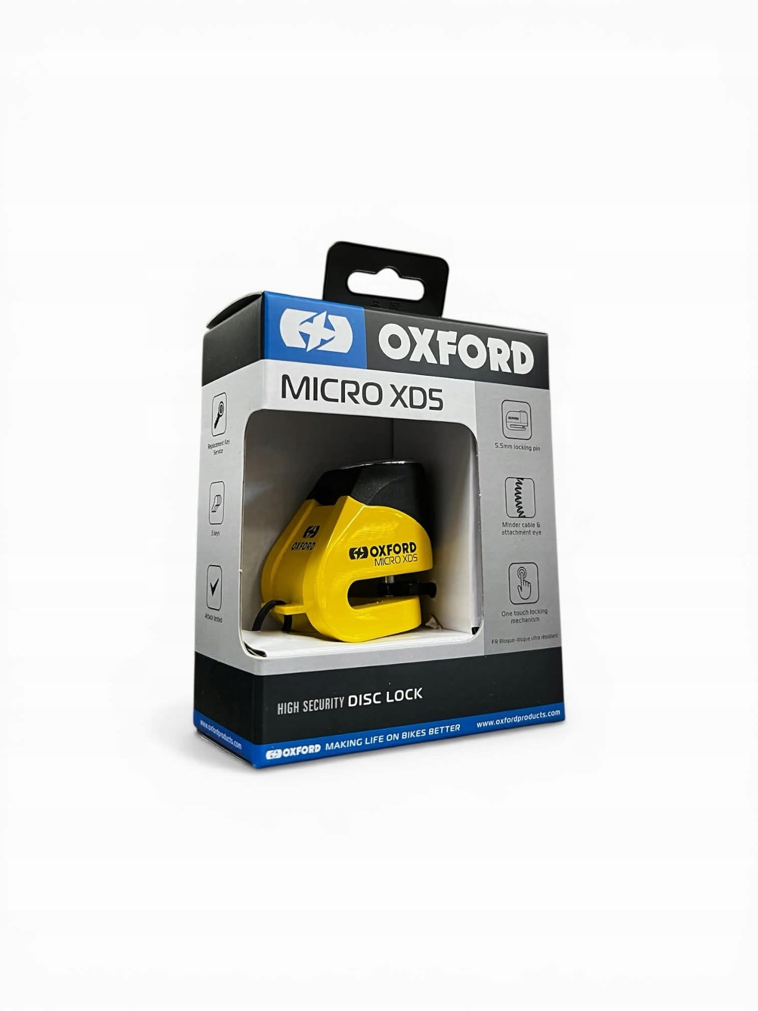 Wheel Lock OXFORD Micro XD5 Disc Lock Brand Oxford
