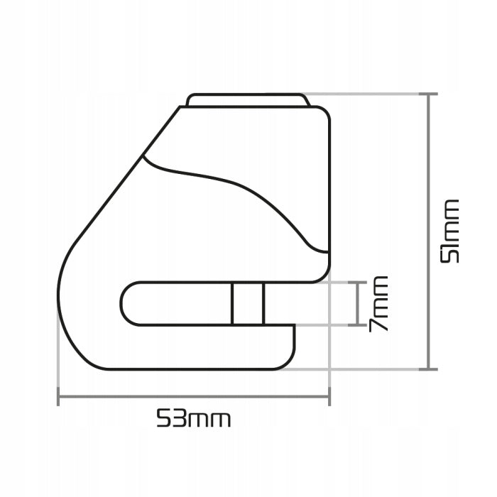 Wheel Lock OXFORD Micro XD5 Disc Lock Kind wheel lock