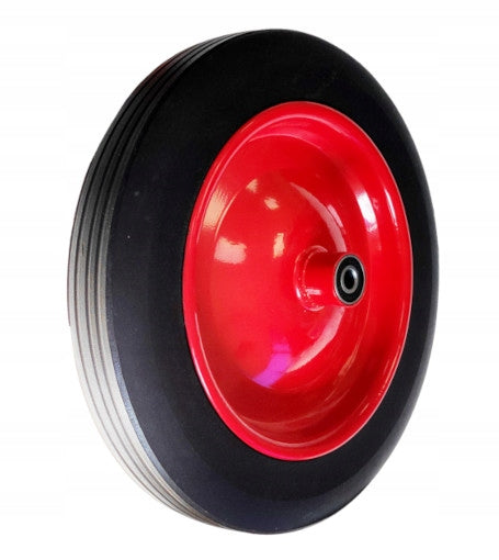 Wheel for wheelbarrow concrete mixer or trolley full rubber fi 325mm for axle 12/100mm